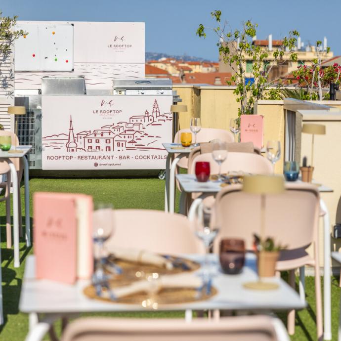 Restaurant et Rooftop du Best Western Hôtel Méditerranée Menton