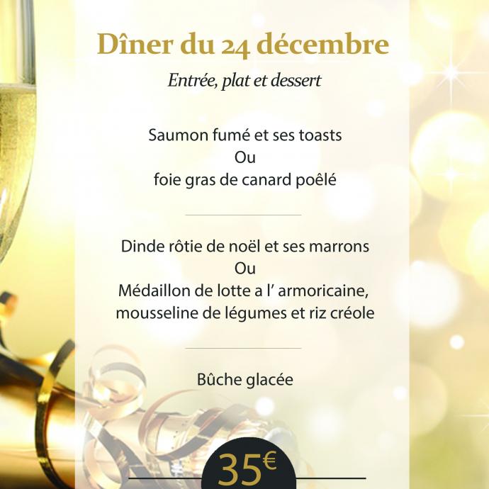 Menus de fêtes du restaurant « Le 5 »